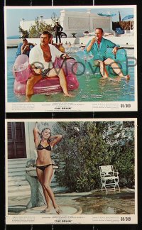 8c018 BRAIN 8 color 8x10 stills 1969 cool images of David Niven, Eli Wallach!