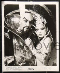 8c583 FLASH GORDON 8 8x10 stills 1980 Sam Jones, Melody Anderson, Max Von Sydow as Emperor Ming!