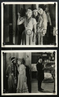 8c248 HAWK OF THE HILLS 19 8x10 stills 1927 Allene Ray is dangerous to the Hawk's gold stealing plans!