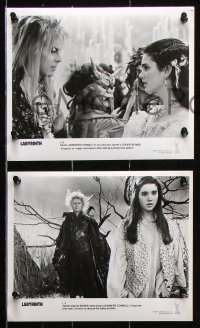 8c594 LABYRINTH 8 8x10 stills 1986 George Lucas, Jim Henson, David Bowie & Jennifer Connelly!