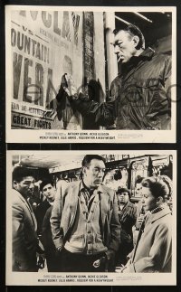 8c400 REQUIEM FOR A HEAVYWEIGHT 13 8x10 stills 1962 Anthony Quinn, Jackie Gleason, Rooney, boxing!