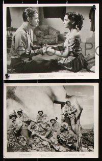8c476 TO HELL & BACK 11 8x10 stills 1955 Audie Murphy's story as a soldier in World War II!