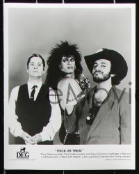 8c739 TRICK OR TREAT 6 8x10 stills 1986 Gene Simmons from KISS & Ozzy Osbourne shown!