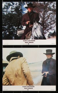 8c094 PALE RIDER 5 color English FOH LCs 1985 images of cowboy Clint Eastwood, Michael Moriarity