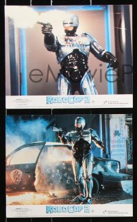 8c066 ROBOCOP 2 7 color English FOH LCs 1990 great images of cyborg policeman Peter Weller!