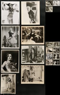 8d420 LOT OF 19 8X10 STILLS OF SEXY LADIES 1940s-1970s great portraits of mostly half-clad women!
