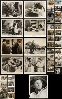 8d401 LOT OF 41 ROBERT MITCHUM 8X10 STILLS 1940s-1950s scenes from several of his movies!