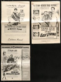8d253 LOT OF 3 CUT PRESSBOOKS 1940s-1950s advertising for a variety of movies!