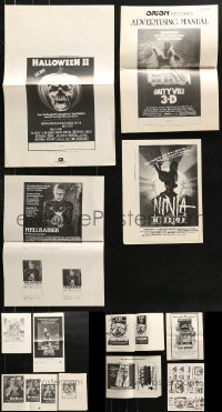 8d255 LOT OF 12 CUT PRESSBOOK SUPPLEMENTS 1970s-1980s advertising for a variety of movies!
