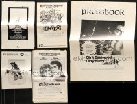 8d250 LOT OF 5 CUT PRESSBOOKS 1960s-1980s advertising for a variety of movies!