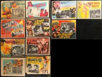 8d303 LOT OF 11 MEXICAN LOBBY CARDS 1950s-1960s great scenes from a variety of different movies!
