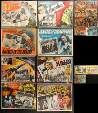 8d295 LOT OF 19 MEXICAN LOBBY CARDS 1960s great scenes from a variety of different movies!
