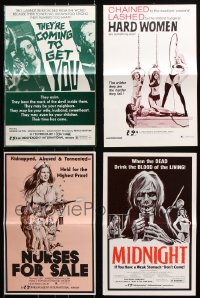 8d251 LOT OF 4 UNCUT PRESSBOOKS 1970s-1980s advertising for a variety of different movies!