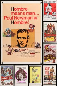 8d156 LOT OF 18 FOLDED ONE-SHEETS 1960s-1970s great images from a variety of different movies!