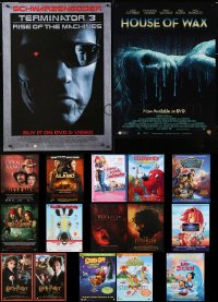 8d627 LOT OF 18 UNFOLDED VIDEO POSTERS 2000s great images from a variety of different movies!