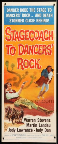 8d586 LOT OF 7 FORMERLY FOLDED STAGECOACH TO DANCERS' ROCK INSERTS 1962 Warren Stevens, Landau