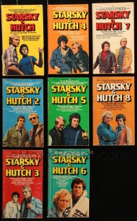 8d463 LOT OF 8 STARSKY & HUTCH PAPERBACK BOOKS 1970s David Soul & Paul Michael Glaser!