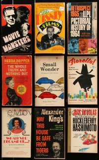 8d457 LOT OF 9 PAPERBACK BOOKS 1960s-1980s Movie Monsters, The Disney Films & more!