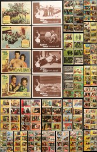 8d160 LOT OF 242 LOBBY CARDS 1950s-1960s incomplete sets from a variety of different movies!