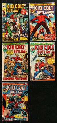 8d038 LOT OF 5 KID COLT OUTLAW COMIC BOOKS ISSUES BETWEEN #148-#200 1970s Marvel Comics!