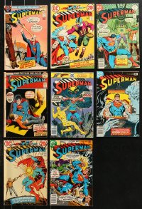 8d025 LOT OF 8 SUPERMAN COMIC BOOKS ISSUES BETWEEN #250-#326 1970s DC Comics!