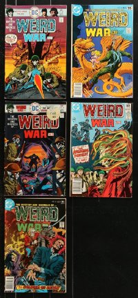 8d035 LOT OF 5 WEIRD WAR TALES COMIC BOOKS ISSUES BETWEEN #40-#107 1970s DC Comics!