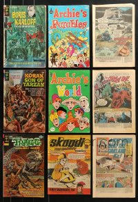 8d024 LOT OF 9 COMIC BOOKS 1960s-1970s Boris Karloff, Son of Tarzan, Archie & more!