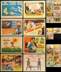 8d200 LOT OF 43 1950S TITLE CARDS 1950s great images from a variety of different movies!