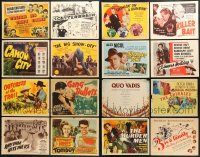 8d209 LOT OF 16 TITLE CARDS 1940s great images from a variety of different movies!
