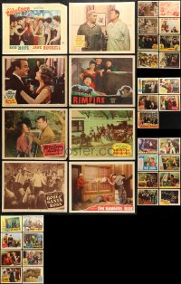 8d202 LOT OF 37 1940S LOBBY CARDS 1940s great scenes from a variety of different movies!