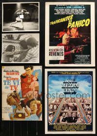 8d285 LOT OF 5 MEXICAN WINDOW CARDS AND STILLS 1950s-1980s a variety of cool images!