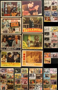 8d193 LOT OF 83 LOBBY CARDS 1940s-1960s great scenes from a variety of different movies!