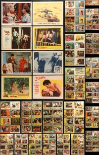 8d169 LOT OF 170 1950S LOBBY CARDS 1950s incomplete sets from a variety of different movies!