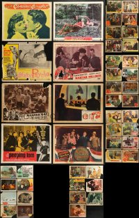 8d199 LOT OF 47 LOBBY CARDS 1930s-1960s great scenes from a variety of different movies!