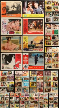 8d182 LOT OF 120 1960S LOBBY CARDS 1960s great scenes from a variety of different movies!