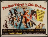 8d602 LOT OF 14 FORMERLY FOLDED BEST THINGS IN LIFE ARE FREE HALF-SHEETS 1956 Gordon MacRae, North