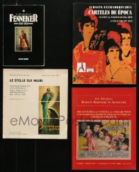 8d099 LOT OF 4 NON-U.S. AUCTION CATALOGS 1980s-2000s movie posters from around the world & more!