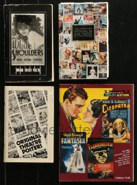 8d117 LOT OF 4 DEALER AND AUCTION CATALOGS 1980s-1990s with some movie poster images!