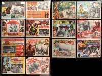 8d300 LOT OF 14 MEXICAN LOBBY CARDS 1950s-1970s great scenes from a variety of different movies!