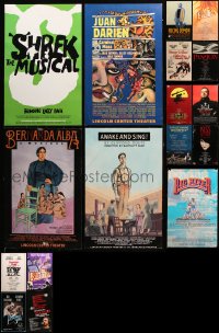 8d271 LOT OF 17 STAGE PLAY WINDOW CARDS 1980s-2000s great images from a variety of shows!