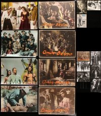 8d318 LOT OF 17 SOUTH AMERICAN PHOTOS AND LOBBY CARDS 1940s-1990s a variety of movie scenes!