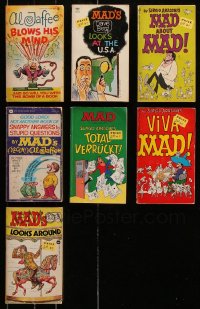 8d474 LOT OF 7 MAD ARTIST PAPERBACK BOOKS 1960s-1980s Al Jaffee, Dave Berg & Sergio Aragones!