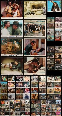 8d356 LOT OF 105 COLOR 8X10 STILLS AND MINI LOBBY CARDS 1960s-1970s scenes from a variety of movies!