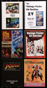 8d095 LOT OF 6 DEALER AND AUCTION CATALOGS 1990s-2000s filled with movie poster images!