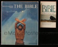 8d085 LOT OF 2 BIBLE HARDCOVER AND PAPERBACK BOOKS 1967 both illustrated with photographs!