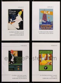 8d346 LOT OF 4 GERMAN DEALER CATALOGS 1990s cool posters from around the world!