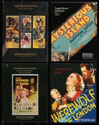 8d102 LOT OF 4 BUTTERFIELD AND BUTTERFIELD MOVIE POSTER AUCTION CATALOGS 1990s-2000s color images!