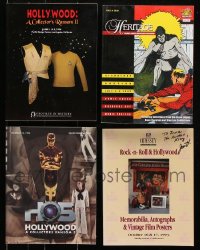 8d103 LOT OF 4 AUCTION CATALOGS 1990s-2000s Hollywood, rock 'n' roll, comic books & more!