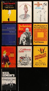 8d452 LOT OF 10 NEIL SIMON HARDCOVER BOOKS 1960s-1970s Last of the Red Hot Lovers & more!
