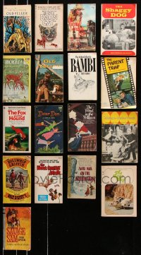 8d438 LOT OF 17 SOFTCOVER BOOKS MADE INTO WALT DISNEY MOVIES 1950s-1980s Bambi, Peter Pan & more!
